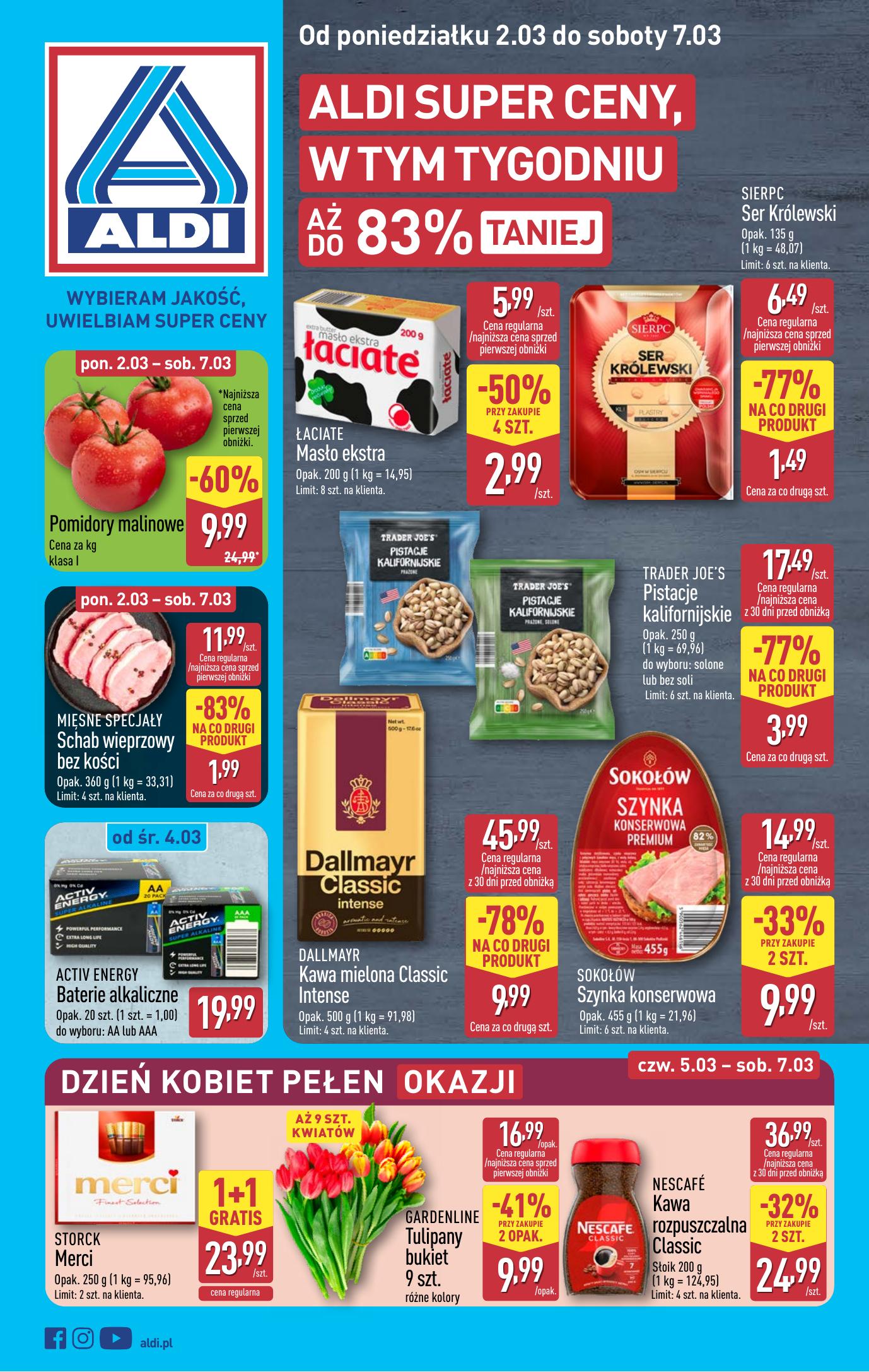 Gazetka - Pelna oferta od poniedzialku 2.03 do soboty 7.03