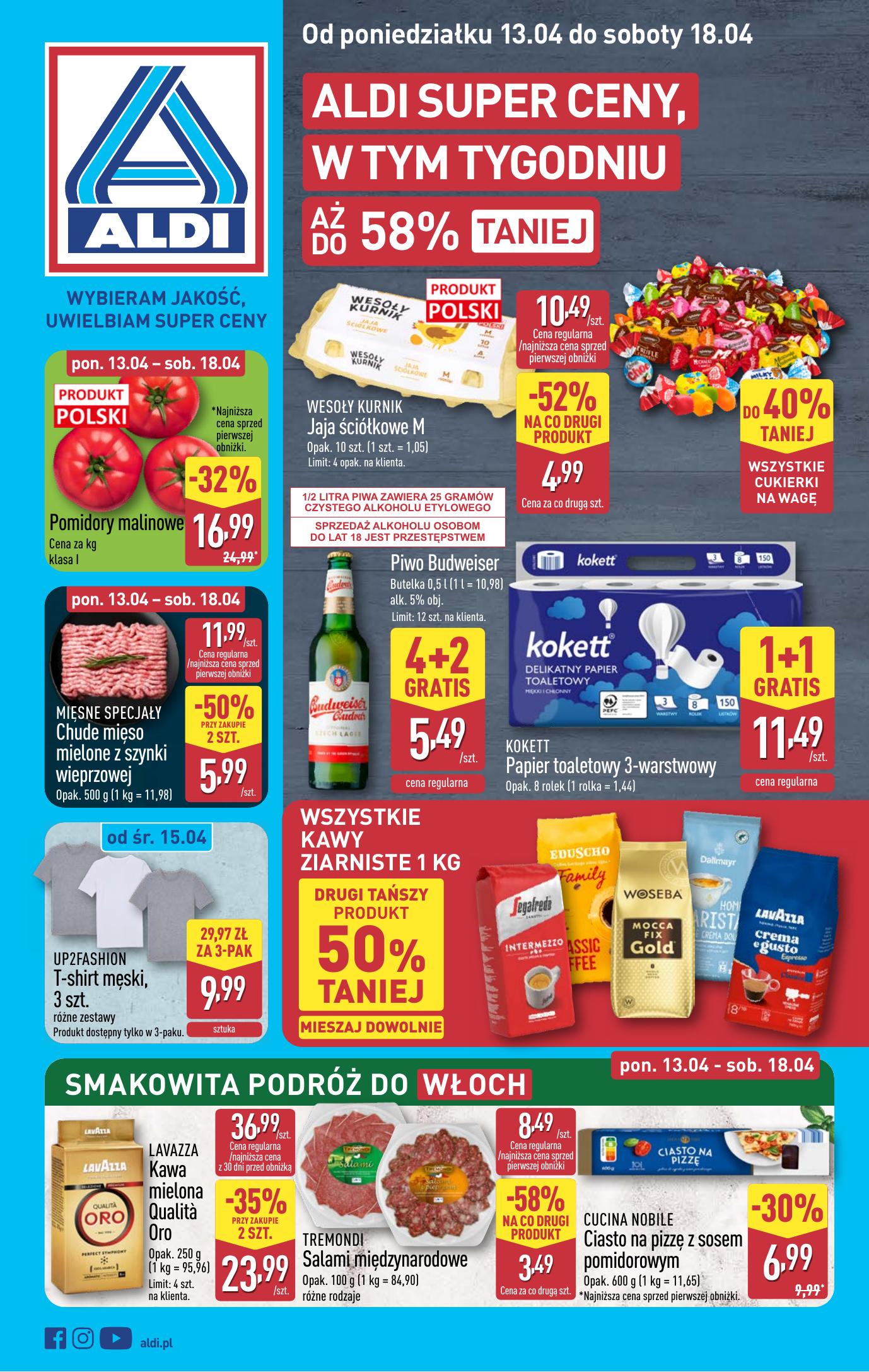 Gazetka - Pelna oferta od poniedzialku 13.04 do soboty 18.04