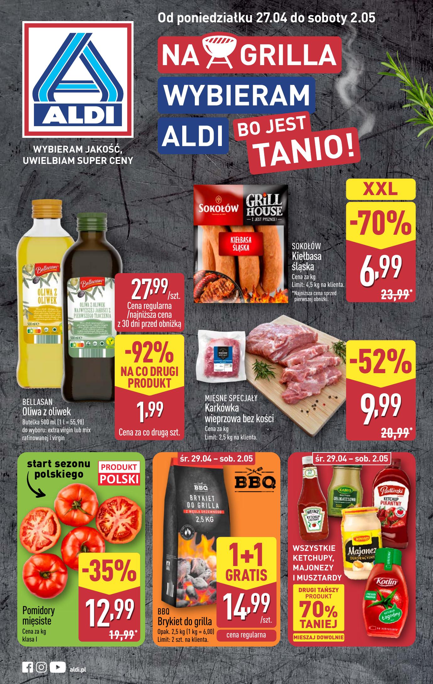 Gazetka - Oferta na grilla od poniedzialku 27.04 do soboty 2.05