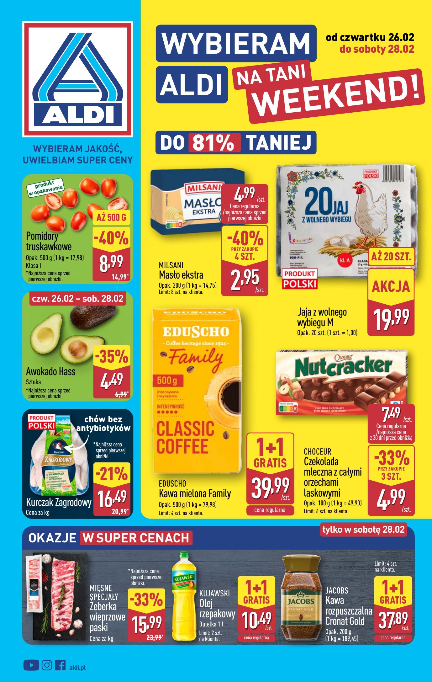 Gazetka - Oferta weekendowa od czwartku 26.02 do soboty 28.02
