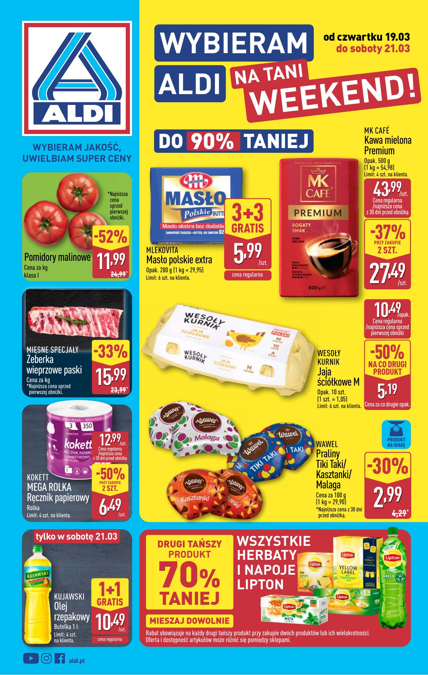 Gazetka - Oferta weekendowa od czwartku 19.03 do soboty 21.03
