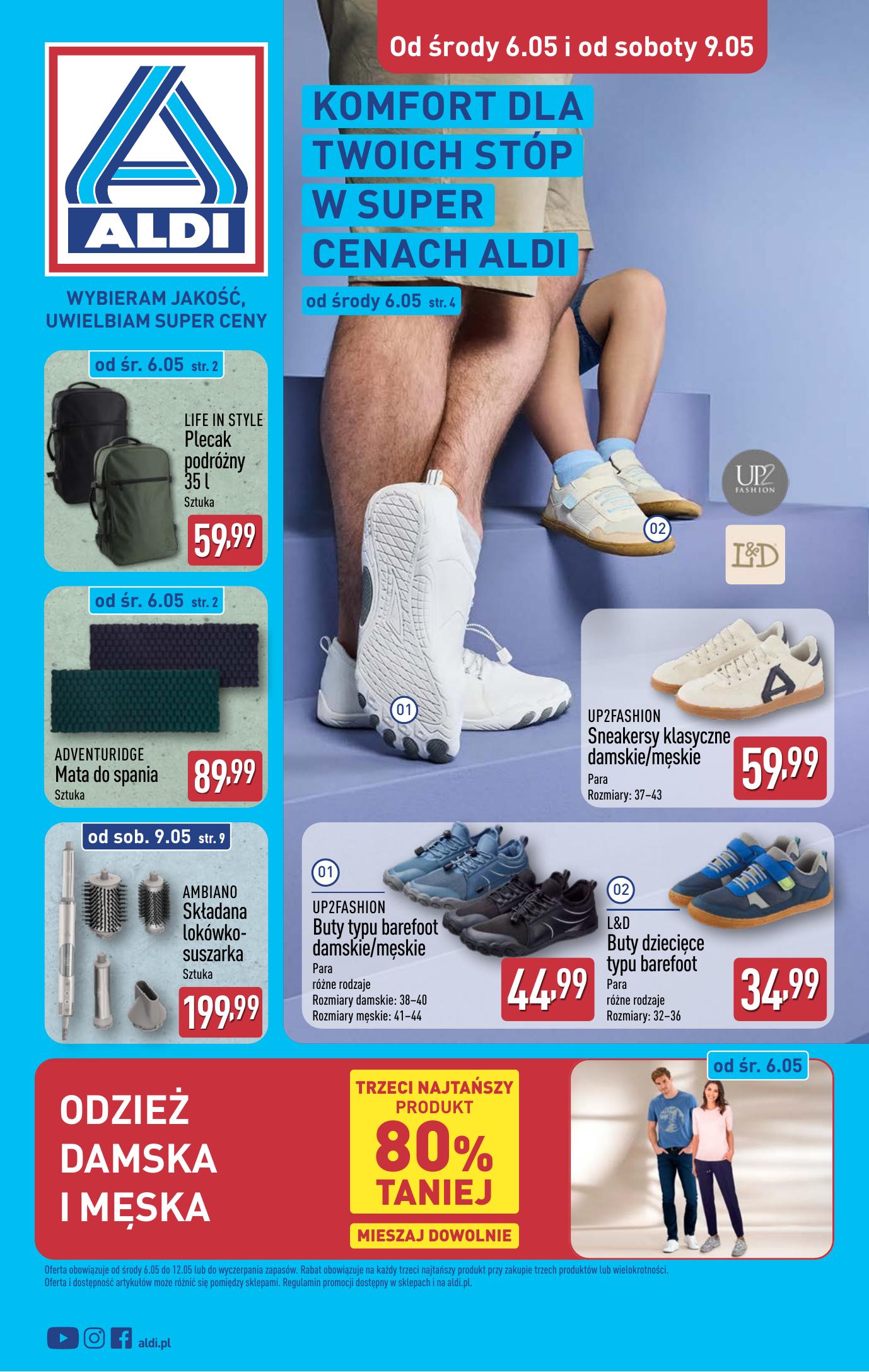 Gazetka - Artykuly przemyslowe i tekstylia od srody 6.05 i od soboty 9.05