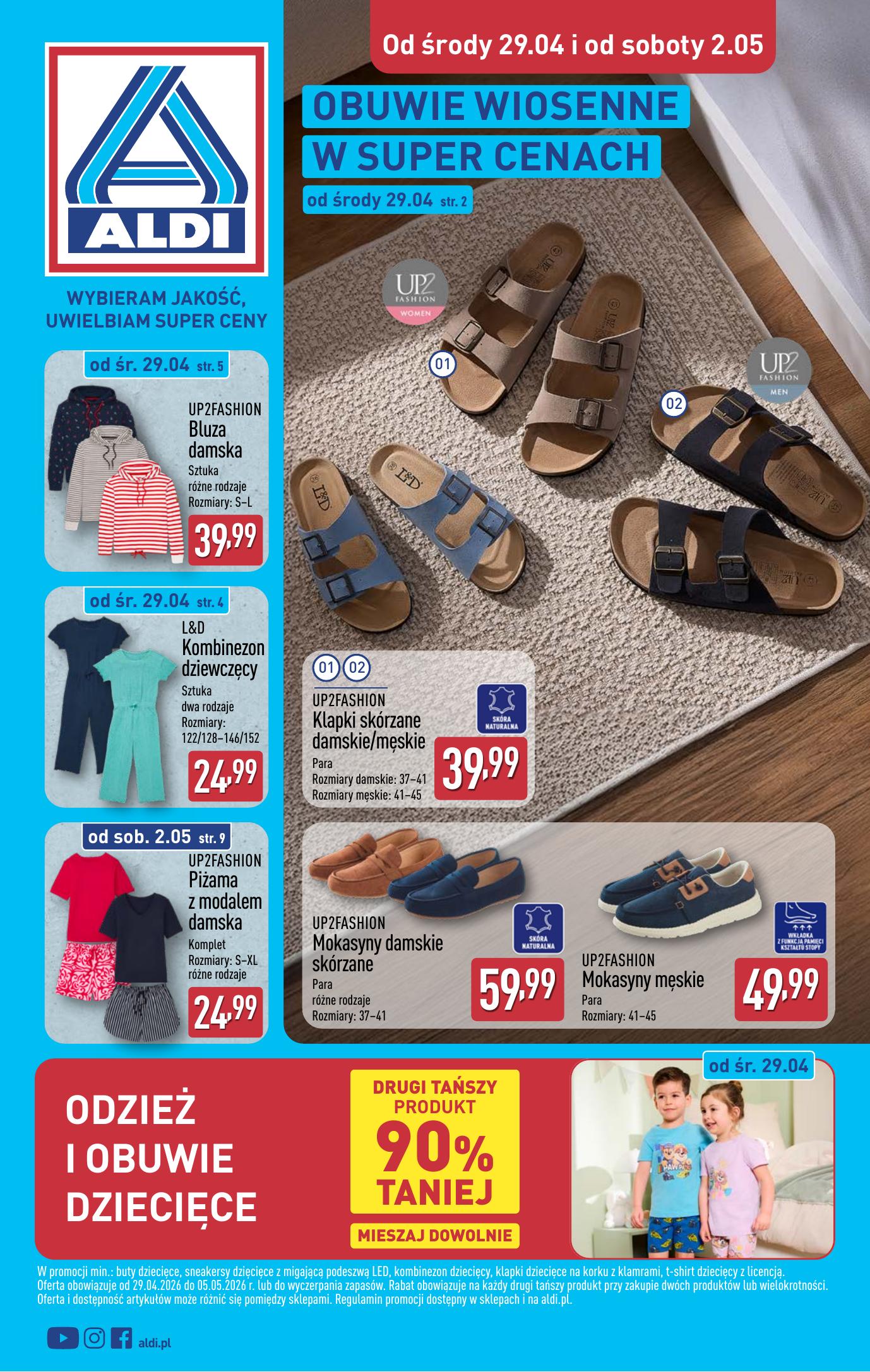 Gazetka - Artykuly przemyslowe i tekstylia od srody 29.04 i od soboty 2.05